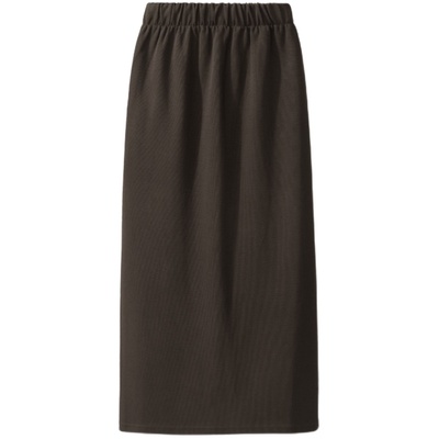 半身裙a字包臀过膝垂感开叉