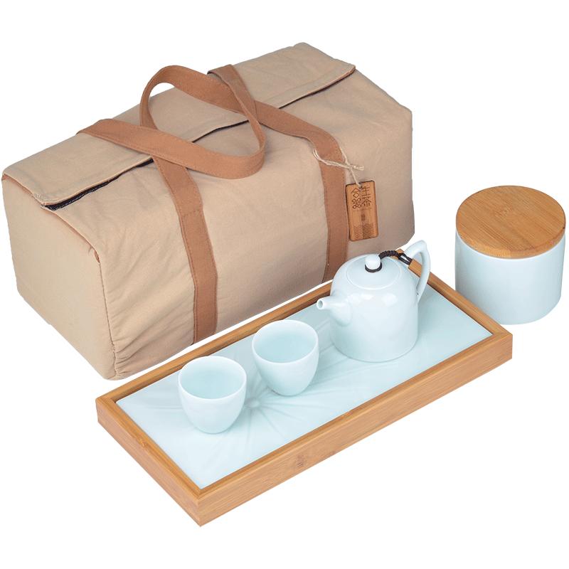 君器便携竹制收纳盒包装功夫茶具