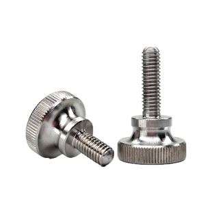 304不锈钢高头滚花手拧螺丝螺栓834手扭台阶螺钉M2M3M4M5M6M8M10