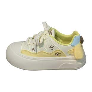 人本加绒保暖大头板鞋女款冬季新款可爱爆款运动鞋子学生二棉鞋女