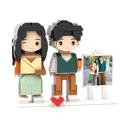 人像积木diy情侣人偶照片定制真人玩偶生日礼物女生送女生节情人