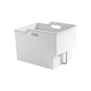 厨房柜顶高位收纳盒带把手橱柜杂物整理盒下水槽锅铲锅具储物盒