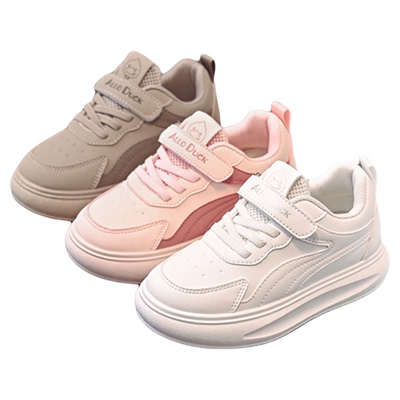 春秋中大儿童白色运动鞋透气演出鞋小学生网面女童板鞋男童小白鞋