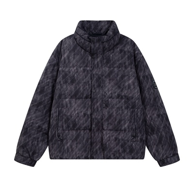 冬季男士立领短款拉链保暖羽绒服