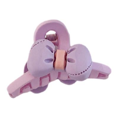 红色波点蝴蝶结小抓夹