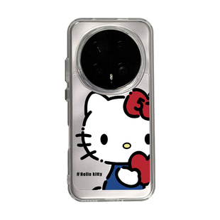 适用荣耀magic8pro手机壳新款magic7爱心KT猫magic6独特好看的magic5全包防摔Hello Kitty透明外壳华为honor