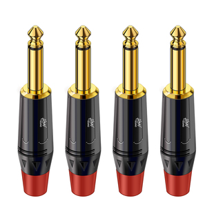 宏尚德专业6.5大二芯插头6.35音频线焊接插头 调音台功放音箱音响专用麦克风话筒插头 电吉他连接线接头