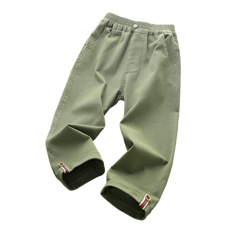 97%棉春秋休闲裤个性卷边