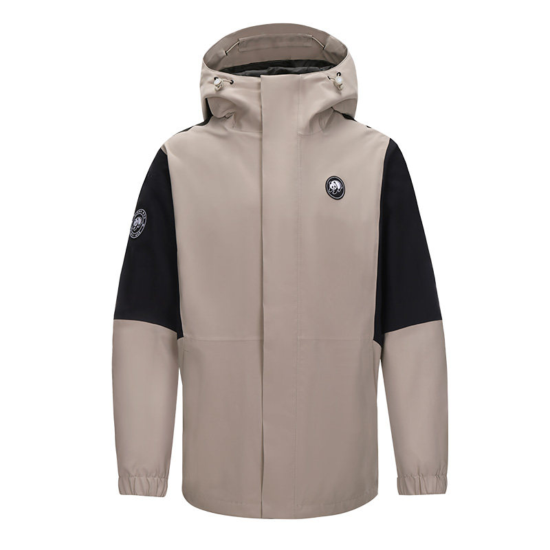 熊猫单层冲锋衣外套女装2026新款时尚撞色防水防风山系登山服外套