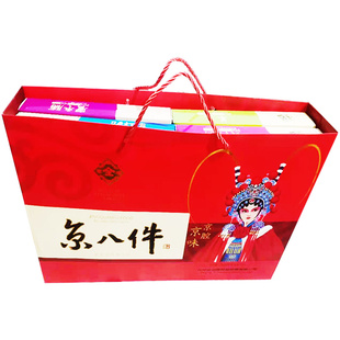 京全福北京特产京八件礼盒大礼包零食小吃果脯驴打滚糖葫芦茯苓饼