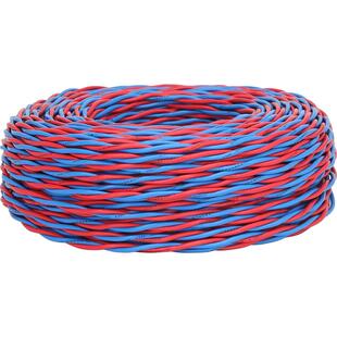 成天泰电缆线家用4平方电线2芯国标铜芯软线阻燃ZC-RVS消防双绞线