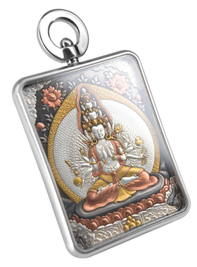 巴赫铁翦金24k金千手观音唐卡