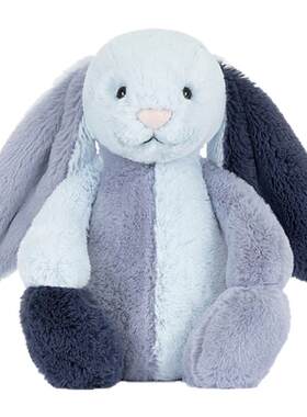 Jellycat正品派得溪邦尼兔毛绒玩偶蓝色拼布玩具娃娃公仔生日礼物