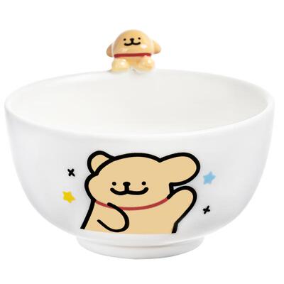 言仓线条小狗联名立体餐具套装