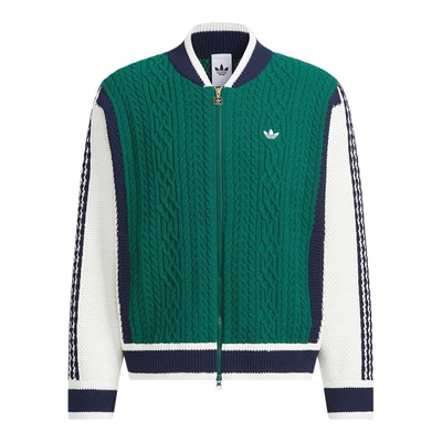 Adidas/阿迪达斯正品三叶草男士休闲立领运动耐磨针织外套KS5962