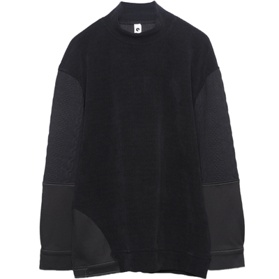 车线半高领设计感个性潮流卫衣