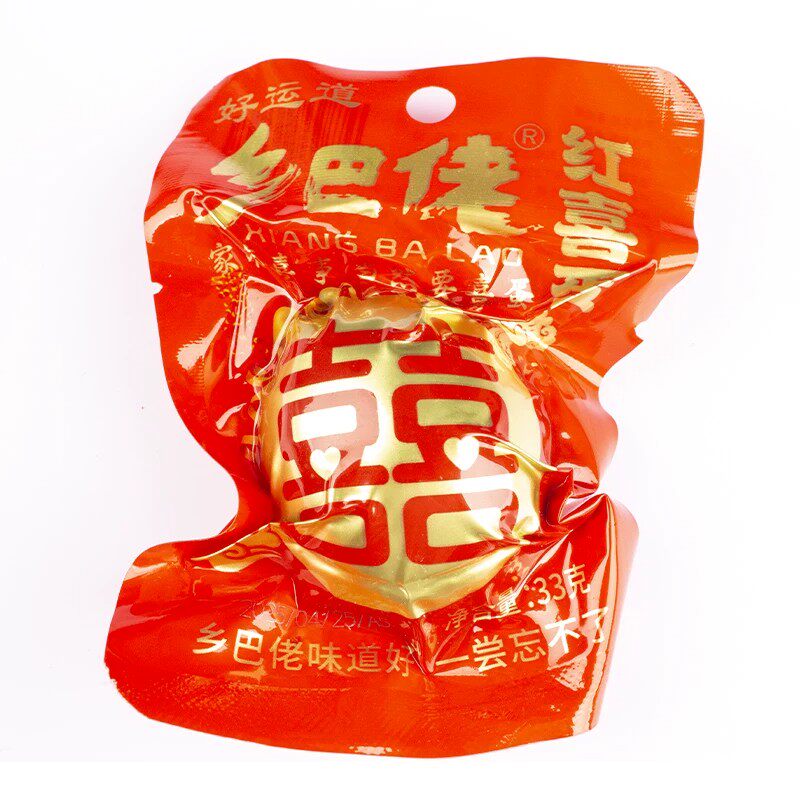 正宗乡巴佬红喜蛋卤蛋满月结婚回礼包报喜红蛋周岁百日宴鸡蛋33g