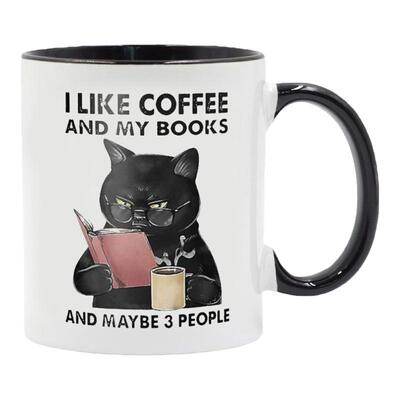 卡通成人黑猫马克杯咖啡水杯
