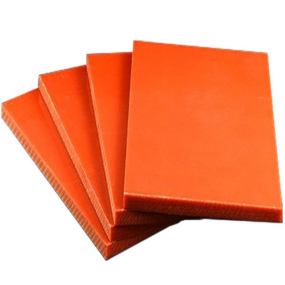 电木板绝缘板加工切零橘红色雕刻