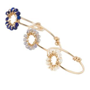 14K注金太阳花戒指闭口精致气质食指环百搭花朵极细尾戒不掉色