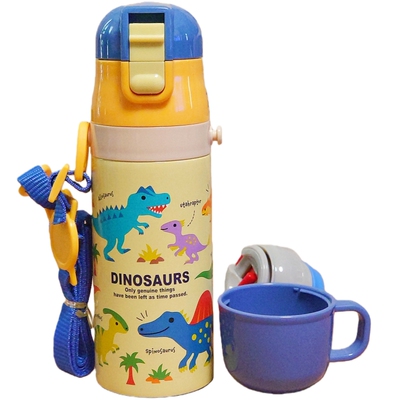 日本进口幼儿园恐龙保温杯小学生