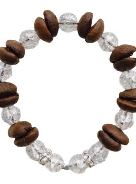 咖啡豆手串琉璃珠原创设计