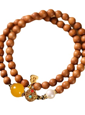 【老山檀手串】行走的香水助眠安神青山黛好运手链多圈情人节礼物