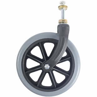 鱼跃轮椅配件H005 H005B H059B配件前叉立轴总成万向轮整体件