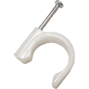 特种钢钉PPR水管卡子固定器圆形边卡PVC线卡U型塑料卡扣3分4分6分