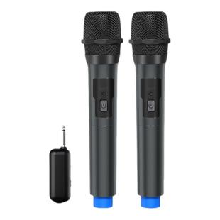 充电式万能无线话筒家用K歌一拖二接收器户外蓝牙音响K唱歌麦克风