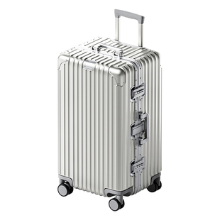 2025新款全铝镁合金行李箱女加厚大容量深仓旅行拉杆箱登机密码箱