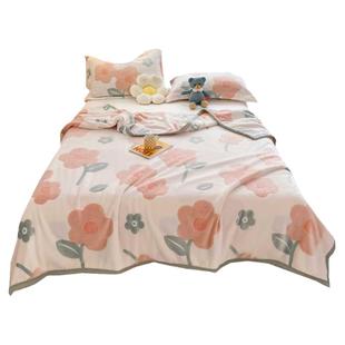 洁丽雅珊瑚绒毛毯被子午休盖毯加厚冬季午睡毯办公室小毯子床上用