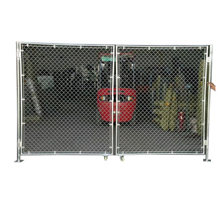 定制护栏门简易门养殖隔离果园围栏门热镀锌防腐防锈勾花网护栏门