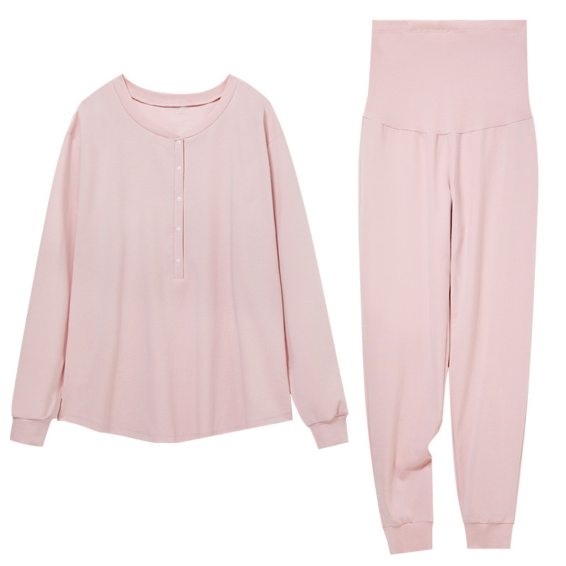 孕妇睡衣春夏款纯棉产后哺乳产妇月子服家居服套装孕期专用出院服