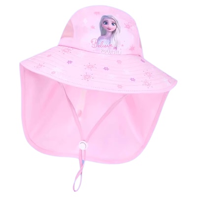 青冰雪儿童防晒帽女童大帽檐