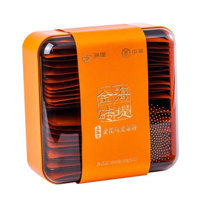 中茶海堤三年陈金花乌龙茶小茶饼