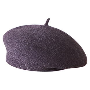 高品质定型羊毛贝雷帽秋冬复古百搭蓓蕾帽韩系文艺气质画家帽子女
