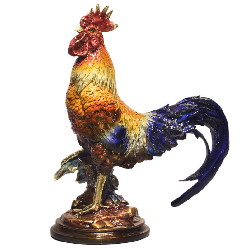 纯铜鸡摆件金鸡公鸡吉祥物装饰品
