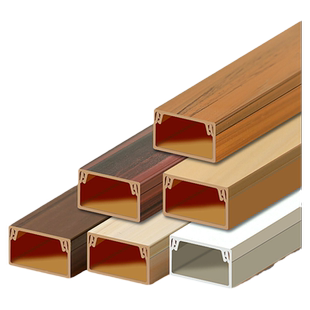 pvc木纹线槽隐形装修明装网线室内配件家用装饰黑色自粘走线槽