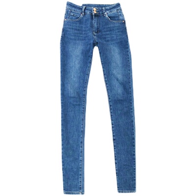 高腰牛仔裤女175高个子加长