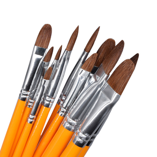 蒙特利莎826狼毫水粉笔 丙烯油画笔单号双号水粉画笔 单支 水彩画笔 学生美术画材艺考专用水粉笔