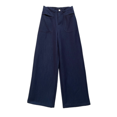 小个子春西装阔腿休闲裤