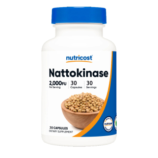 6瓶组合纳豆激酶2000FU 100mg30粒Nutricost Nattokinase心脑血管