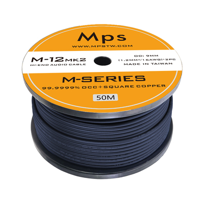 Mps发烧级6N单晶铜方芯铜M-12mk2音响功放信号线音频散线