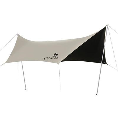 骆驼户外天幕帐篷便携式黑胶防晒