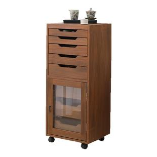 牙科柜斗柜实木餐边柜茶具文玩茶室收纳柜首饰中古茶水柜客厅边柜