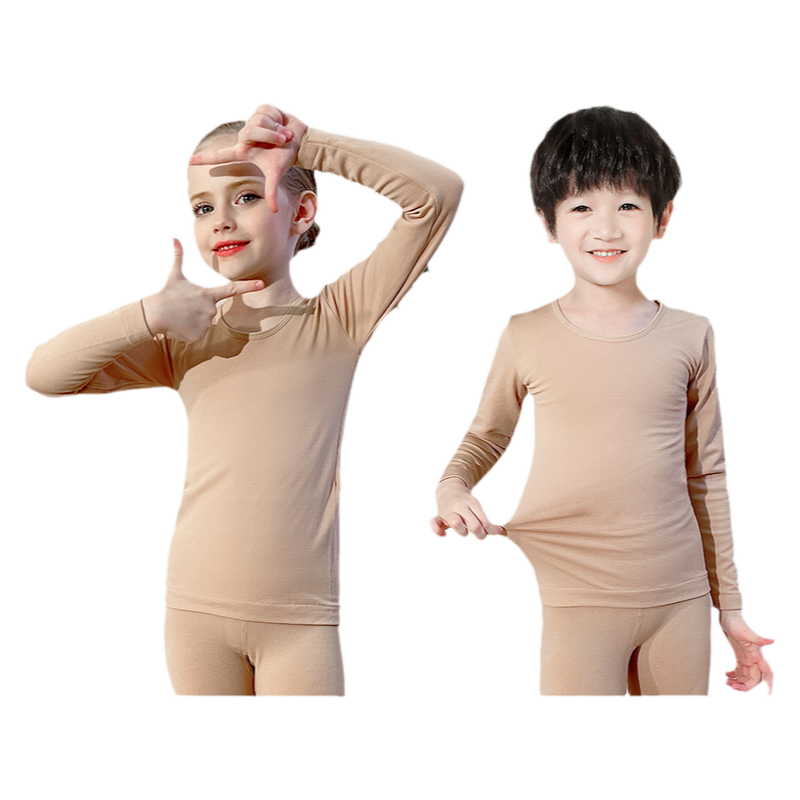 儿童肉色打底衫男童女童舞蹈练功打底衣肤色隐形紧身演出内衣套装