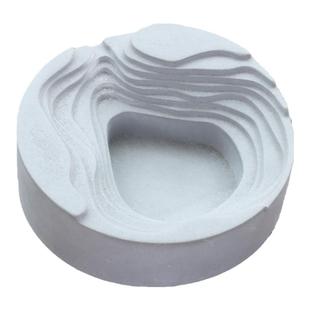 简约现代灰色水泥烟灰缸个性创意潮流茶几摆件店铺客厅家用装饰品