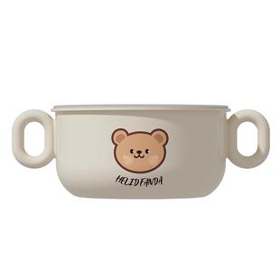 儿童碗套装辅食餐具练习吃饭碗防摔防烫汤面碗水果碗可爱双耳小碗