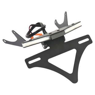 适用CB650R改装LED流水转向灯牌照支架本田cbr650r短尾折叠车牌架